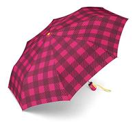 ESPRIT Taschenschirm Easymatic Light Gingham Checks - pink