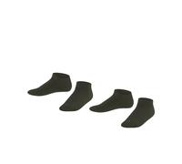 ESPRIT Unisex Kinder Foot Logo 2-Pack K SN Baumwolle kurz einfarbig 2 Paar Sneakersocken, Grün, 27-30 (2er Pack)