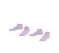ESPRIT Unisex Kinder Sneakersocken Foot Logo 2-Pack, Biologische Baumwolle, 2 Paar, Rosa (Rose 8738), 35-38