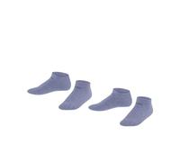 Esprit Unisex Kinder Sneakersocken Foot Logo Baumwolle kurz 2er-Pack Jeans Melange 6458 31-34
