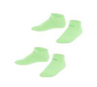 ESPRIT Unisex Kinder Sneakersocken Foot Logo Multipack K Sn Baumwolle kurz einfarbig 2 Paar, Grün After Eight 7134, 27-30