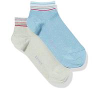 ESPRIT Unisex Kinder Sneakersocken Pixel 2-Pack, Baumwolle, 2er Pack, Mehrfarbig (Sortiment 30), 27-30 (3-6 Jahre)