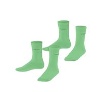 ESPRIT Unisex Kinder Socken Foot Logo Multipack K So Baumwolle einfarbig 2 Paar, Grün Spring Bud 7521, 27-30