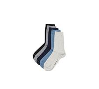 ESPRIT Unisex Kinder Socken Solid Mix Multipack K So Baumwolle einfarbig 5 Paar, Mehrfarbig Black Blue Beige Grey 0070, 27-30