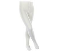 ESPRIT Unisex Kinder Strumpfhose Foot Logo K Ti Baumwolle dick einfarbig 1 Stück, Weiß Off-White 2040, 152-164