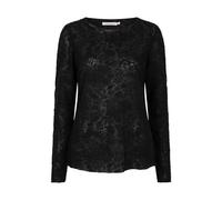 Esqualo - Strukturiertes Langarmshirt schwarz - Gr. - S
