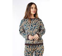 EsQualo Sweater Leopard Jacquard Print Größe: XL | Strickpullover Outlet | Damen