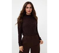 EsQualo Sweater Solid Jacquard Chocolate Größe: XL | Pullover Outlet | Damen | Braun