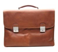 Esquire Aktentasche Dallas Leder 42 cm mit Laptopfach Braun