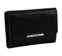 ESQUIRE - Esquire Helena Damenbörse mit Überschlag RFID echt Rindleder schwarz Schwarz