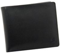 ESQUIRE - Esquire Logo Scheintasche Querformat mit Wiener Schachtel 10 Karten echt Rindleder schwarz Schwarz