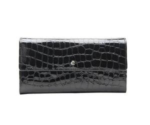 ESQUIRE - Esquire Portemonnaie 13CC Nizza 73 Lackleder, Schwarz