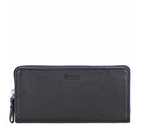 Esquire Langbörse Damen Color Piping schwarz/blau