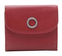 Esquire Leder Geldbörse Athena Little Wallet Red dunkelrot