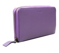 Esquire Leder Geldbörse Peru Zip Around Wallet Lilac Flieder