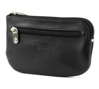 Esquire New Silk Key Case with Zip Black