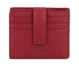 Esquire Oslo Nappa Kreditkartenetui RFID Leder 9,5 cm rot