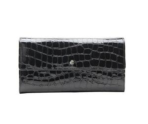 Esquire Portemonnaie 13CC Nizza 73 Lackleder, Schwarz