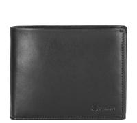 Esquire New Silk Wallet Quer with Flap M Black