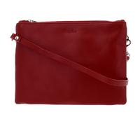 Esquire Silk Small Double Zip Crossbody Bag Red