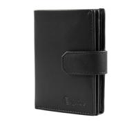 Esquire Geldbörse New Silk Vertical S Leder 7,5 cm Schwarz