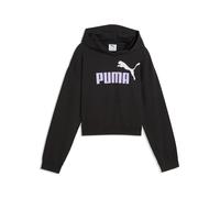 ESS 2 COLOR No 1 Logo Short Length Hoodie TR G PUMA BLACK-LIGHT LAVENDER 152 PUMA BLACK-LIGHT LAVENDER
