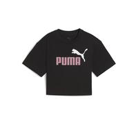 ESS 2 COLOR No. 1 Logo Short Length Tee G PUMA BLACK-POISED PINK 140 PUMA BLACK-POISED PINK
