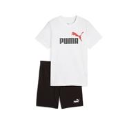 PUMA Jungen ESS 2 COLOR No. 1 Logo Tee and Shorts Set B Gestrickte Anzüge, PUMA White,
