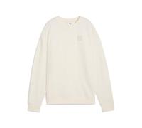 Sweatshirt PUMA "ESS ELEVATED Bequemer Crewneck Damen", Damen, Gr. L, no dye color mix, Obermaterial: 100% Baumwolle; Rippe: 97% Baumwolle, 3% Elasthan, comfort fit, Rundhals, Langarm, Sweatshirts (50