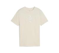 Puma Mädchen Script Tee G Hemd, Alpine Snow, 128 EU