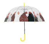 Esschert Design Kinderregenschirm transparent mit Hühner Ø 86,5 cm