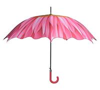 Esschert Design Regenschirm Blume Pink Stockschirm Schirm Ø 100cm