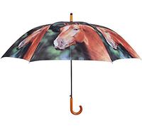 Esschert Design Regenschirm Pferd Stockschirm für 2 Personen Bauernhof Ø 120cm
