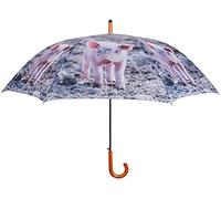 Esschert Design Regenschirm Schwein Bauernhof 2 Personen Stockschirm Groß Ø 120 cm