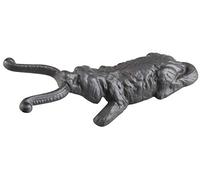 Esschert Design Stiefelknecht Motiv Hund aus Gusseisen, ca. 12 cm x 27 cm x 7,8 cm