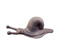 Esschert Design Stiefelknecht Motiv Schnecke aus Gusseisen in Rostbraun, ca. 32 cm x 13 cm x 13 cm
