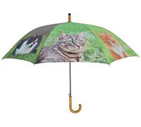 Esschert Design TP246 Regenschirm, Katze, Mehrfarbig