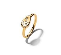 Essence Damenring mit Zirkonia, vergoldet