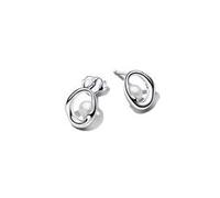 Pandora Essence Organisch Geformte Ovale & Behandelte Süßwasserzuchtperlen Ohrringe aus Sterling Silber, 293295C01