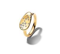Essence Siegelring Damen mit Zirkonia, vergoldet