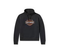 Essential Bar & Shield Funnel Neck Pullover Harley Black Damen Sweatshirt, S S schwarz