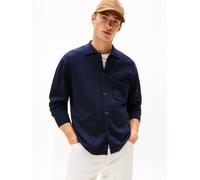 ESSENTIAL COTTON LS OVER SHIRT Blau L