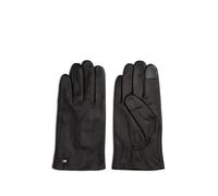 Lederhandschuhe TOMMY HILFIGER "ESSENTIAL FLAG LEATHER GLOVES", Herren, Gr. L (XL), schwarz, Rindsleder, unifarben, Handschuhe, mit Tommy Hilfiger Flagge (25017522-L) schwarz