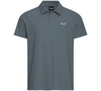 Jack Wolfskin Essential Polo M Poloshirt aus Bio-Baumwolle Herren L grau A65902_F0303_A10