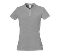 Essential Polo Shirt Damen dark grau melange L