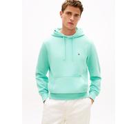 Tommy Hilfiger Herren Hoodie Essential Terry mit Bauchtasche, Türkis (Arctic Aqua), M