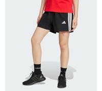 adidas Women's Essentials 3-Stripes Cotton Shorts, Black/White, S