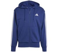 Essentials 3-Streifen French Terry Herren Kapuzensweater, blau, Gr. M