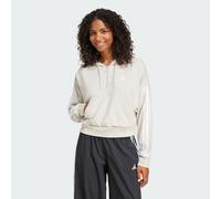 adidas Essentials 3-Streifen French Terry Quarter-Zip Hoodie - Damen, Wonder Alumina / White - 2XS