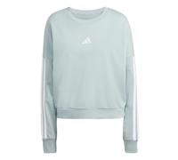 Adidas Sweatshirt Essentials 3-Streifen - French Terry, Rundhals - Damen S, Wonder Sage/Weiß
